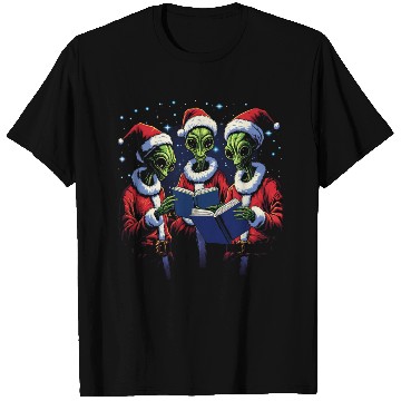 Discover Alien Christmas Carolers T Shirts