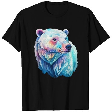 Discover Polar Bear Roar in Winter Wonderland Watercolor T Shirts