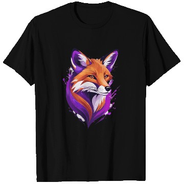 Discover fox purple yellow T Shirts