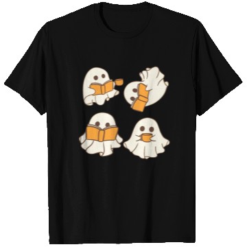 Discover Halloween teacher ghost reading T Shirts