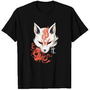 Discover Fox Maske Kumiho Samurai Kitsune Japan Anime T Shirts