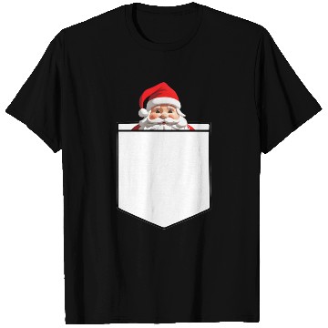 Discover Fake Pocket snata claus T Shirts