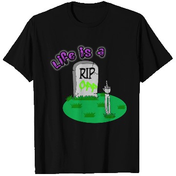 Discover Rip Off Creepy Spooky Dark Joke Cartoon Mood T Shirts