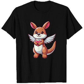 Discover Angel Kangaroo Heart Wings T Shirts