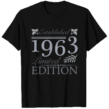Discover Established 1963 60th Birthday T Shirts