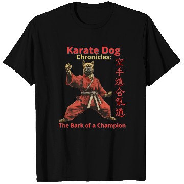 Discover Karate Dog Chronicles: The Bark of a Champion T Shirts