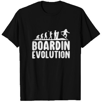 Discover Snowboarder Boardin Evolution Snowboarding T Shirts