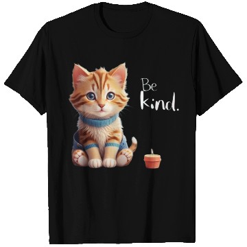 Discover Cute Cat Be Kind T Shirts
