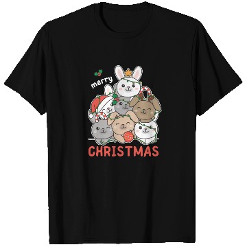 Discover Bunny Christmas Tree Merry Christmas T Shirts