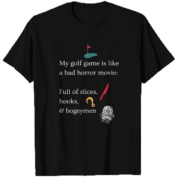 Discover Golfing Horror Movie T Shirts