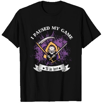 Discover I Paused My Game To Be Here Halloween Gift T Shirts