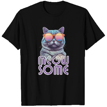 Discover Meowsome Cool Cat Pun T Shirts