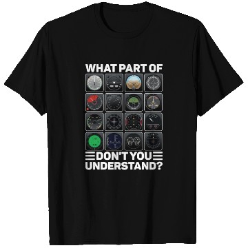 Discover Airline Aircraft Airplane Instruments Indicators T Shirts
