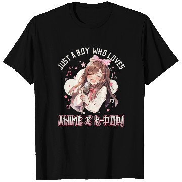 Discover Just a Boy who loves Anime and K-Pop T Shirts