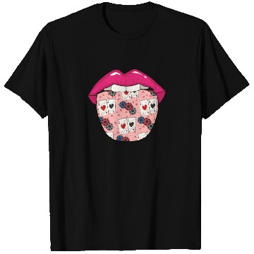 Discover Poker Tongue T Shirts