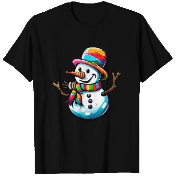 Discover Snowman / Winter / Snowflake / White / Frosti T Shirts