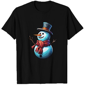Discover Snowman / Winter / Snowflake / White / Frosti T Shirts