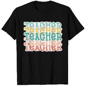 Discover Teacher Stacked T Shirts