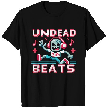 Discover Undead Beats - 8-bit Zombie Groove T Shirts