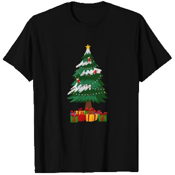 Discover Merry Christmas Tree with Surprise Presents Boxes T Shirts