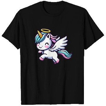 Discover Heavenly Unicorn: Sweet Magic with Angel Wings T Shirts