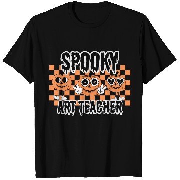 Discover Halloween Spooky Art Teacher T Shirts