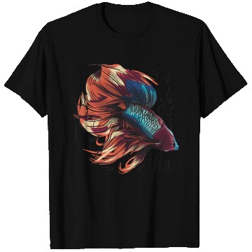 Discover Beta Fish Illustration T Shirts