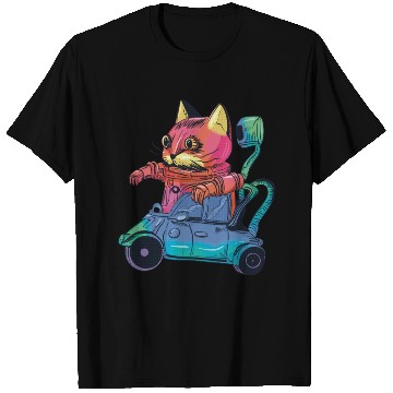 Discover Robot Cat Driver Cat Lover T Shirts