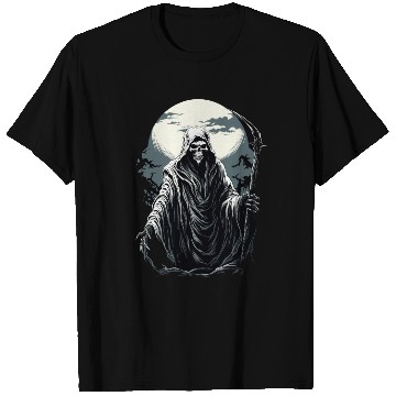 Discover Spooky Halloween Grim Reaper T Shirts