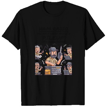 Discover Ham Radio Operator Playful Cartoon Funny Hobby T Shirts