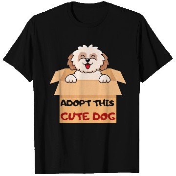 Discover Adopt this cute dog T Shirts