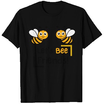 Discover Lets Be Friends Kids' Crewneck T Shirts,bee mine