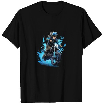 Discover Dirt Bike Anime Ice Racing Motorcycle Ice Racer T Shirts