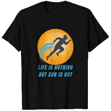 Discover Sun is Hot printed Design T Shirts