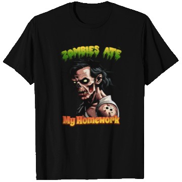 Discover Zombies Ate My Homework T Shirts