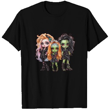Discover Gothic Trio: Green-Skinned Beauties T Shirts