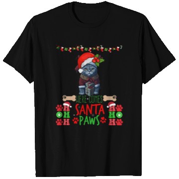 Discover "Santa Paws' Kitty Welcome" T Shirts