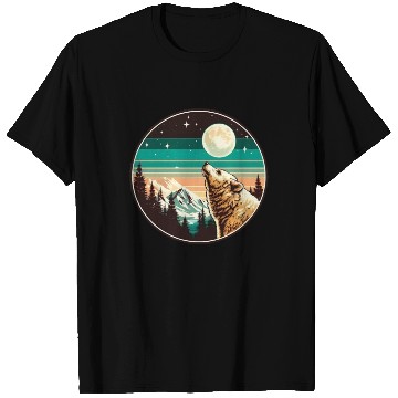 Discover Bear under the moonlight natural idyll T Shirts