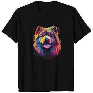 Discover Watercolor Colorful Chow Chow T Shirts