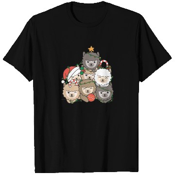 Discover Alpaca Christmas Tree Funny Animal Christmas T Shirts