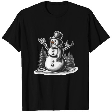 Discover Snowman / Winter / Snowflake / White / Frosti T Shirts