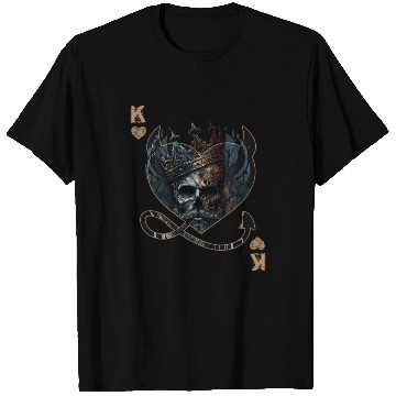 Discover Heart King Playing Card Halloween Gothic Fan T Shirts