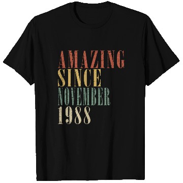 Discover november 1988 Anniversary november 1988 november T Shirts