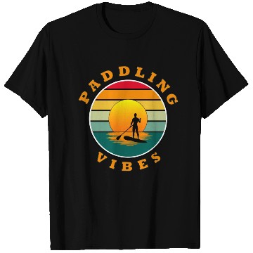 Discover Paddling Vibes – Sun retro - Paddle Boarder T Shirts
