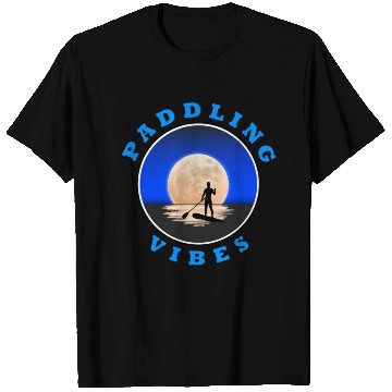 Discover Paddling Vibes - Moon - Paddle Boarder T Shirts