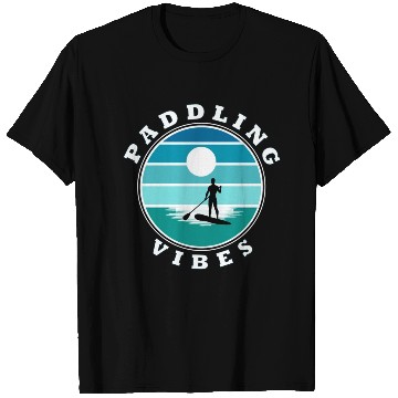 Discover Paddling Vibes - retro - Paddle Boarder T Shirts