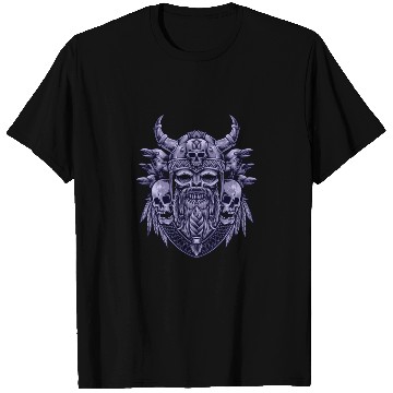 Discover Skull Viking Collage T Shirts