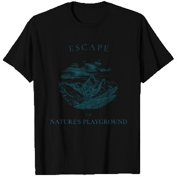 Discover Hiking: Escape to nature's playground T Shirts