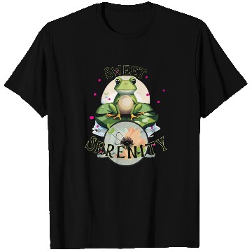 Discover Sweet Serenity - Frog on A Lilypad T Shirts