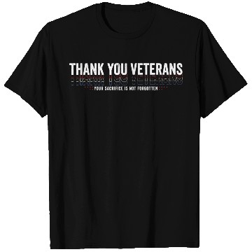 Discover Thank You Veterans! Thank You For Your Service T Shirts